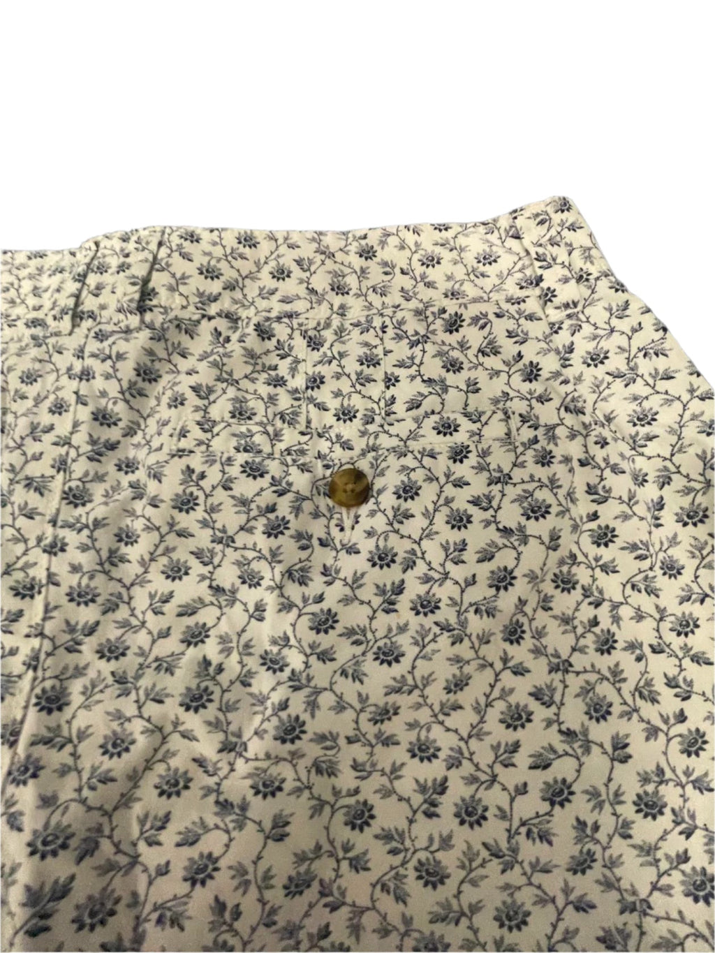 Old Navy Womens Shorts Floral Belt Pockets Summer - Blue - 4 - Very Good - Pic 6