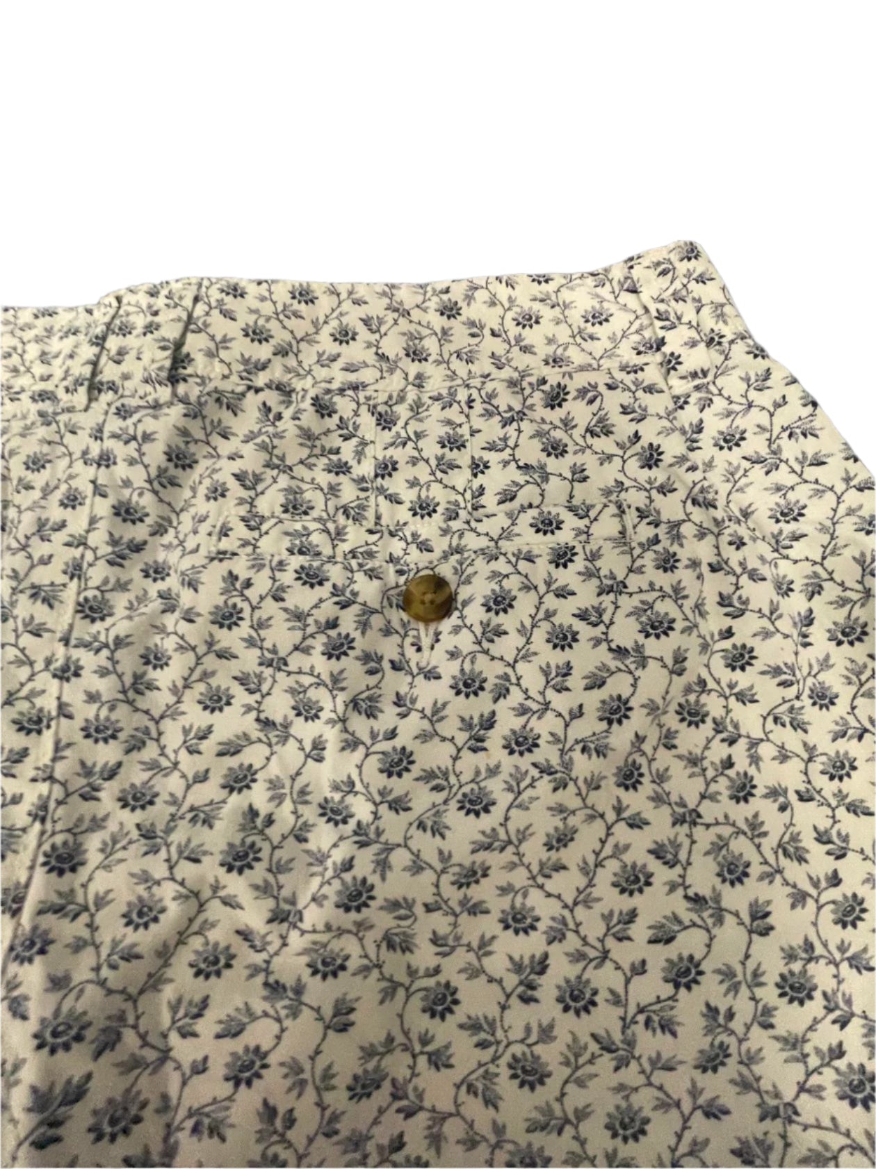 Old Navy Womens Shorts Floral Belt Pockets Summer - Blue - 4 - Very Good - Pic 6