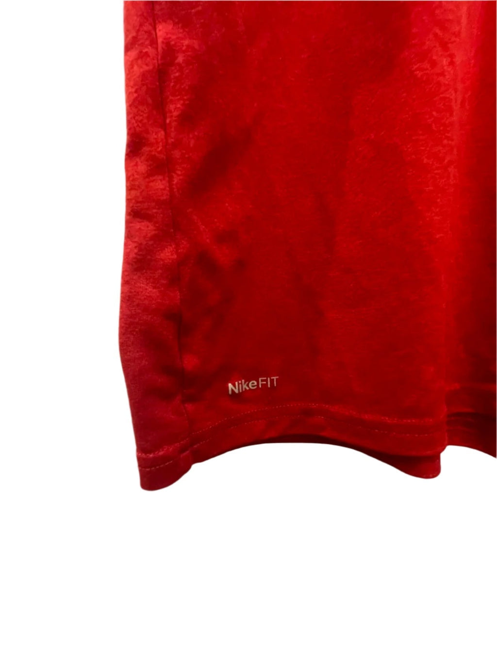 Nike Mens T-Shirt Dri-Fit Stitched Logo - Red - Small - Like New - Pic 5