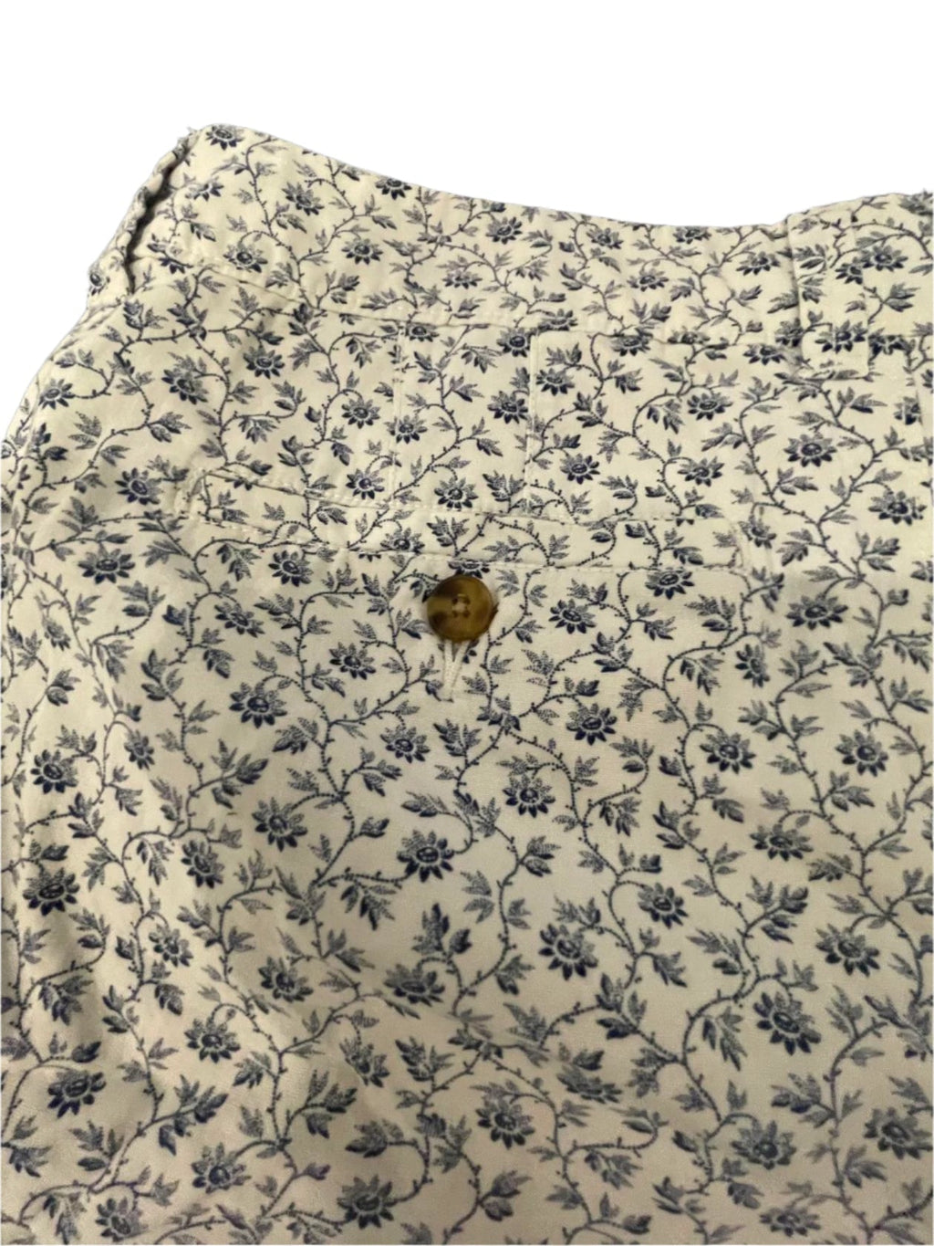 Old Navy Womens Shorts Floral Belt Pockets Summer - Blue - 4 - Very Good - Pic 5