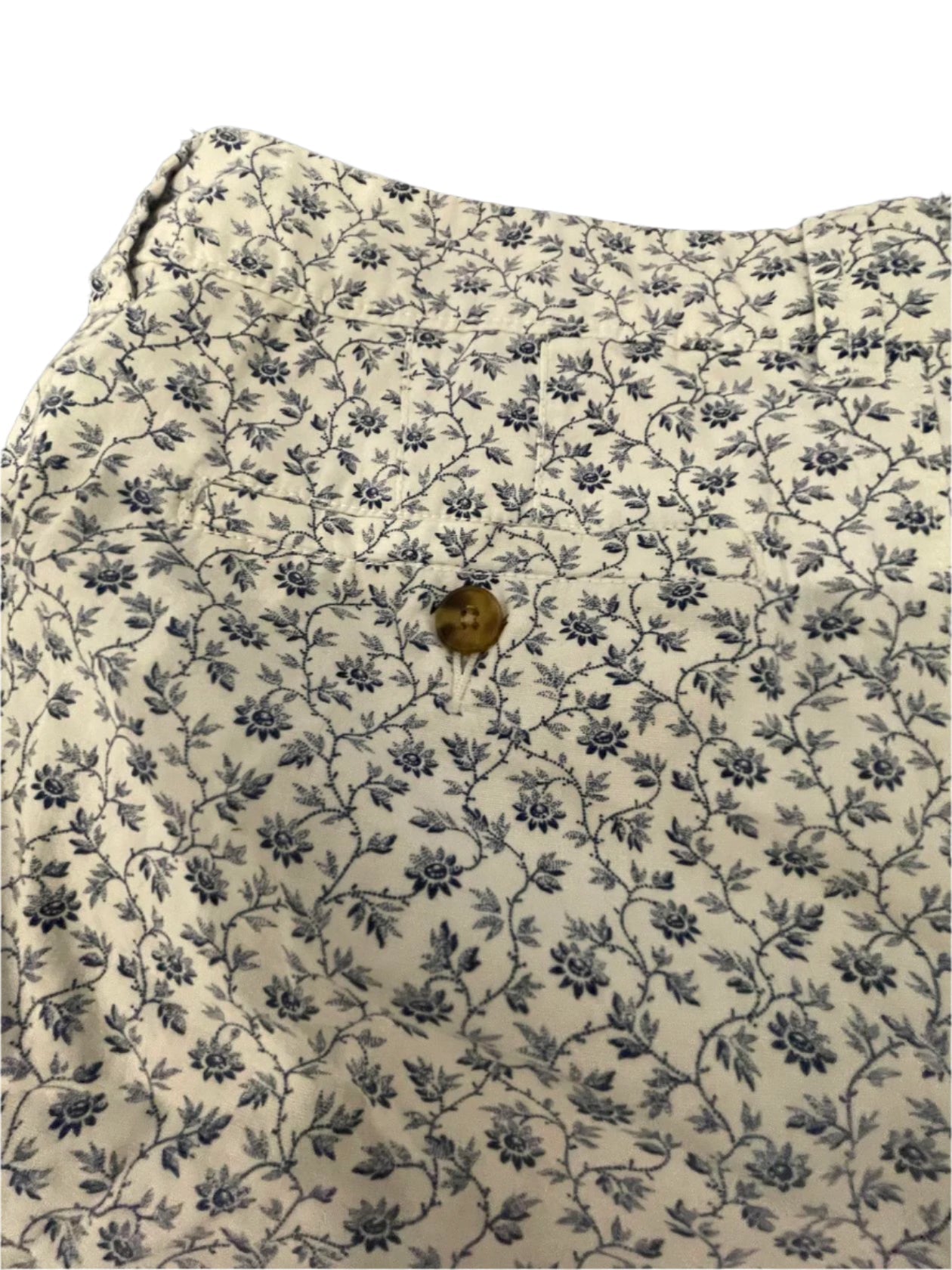 Old Navy Womens Shorts Floral Belt Pockets Summer - Blue - 4 - Very Good - Pic 5