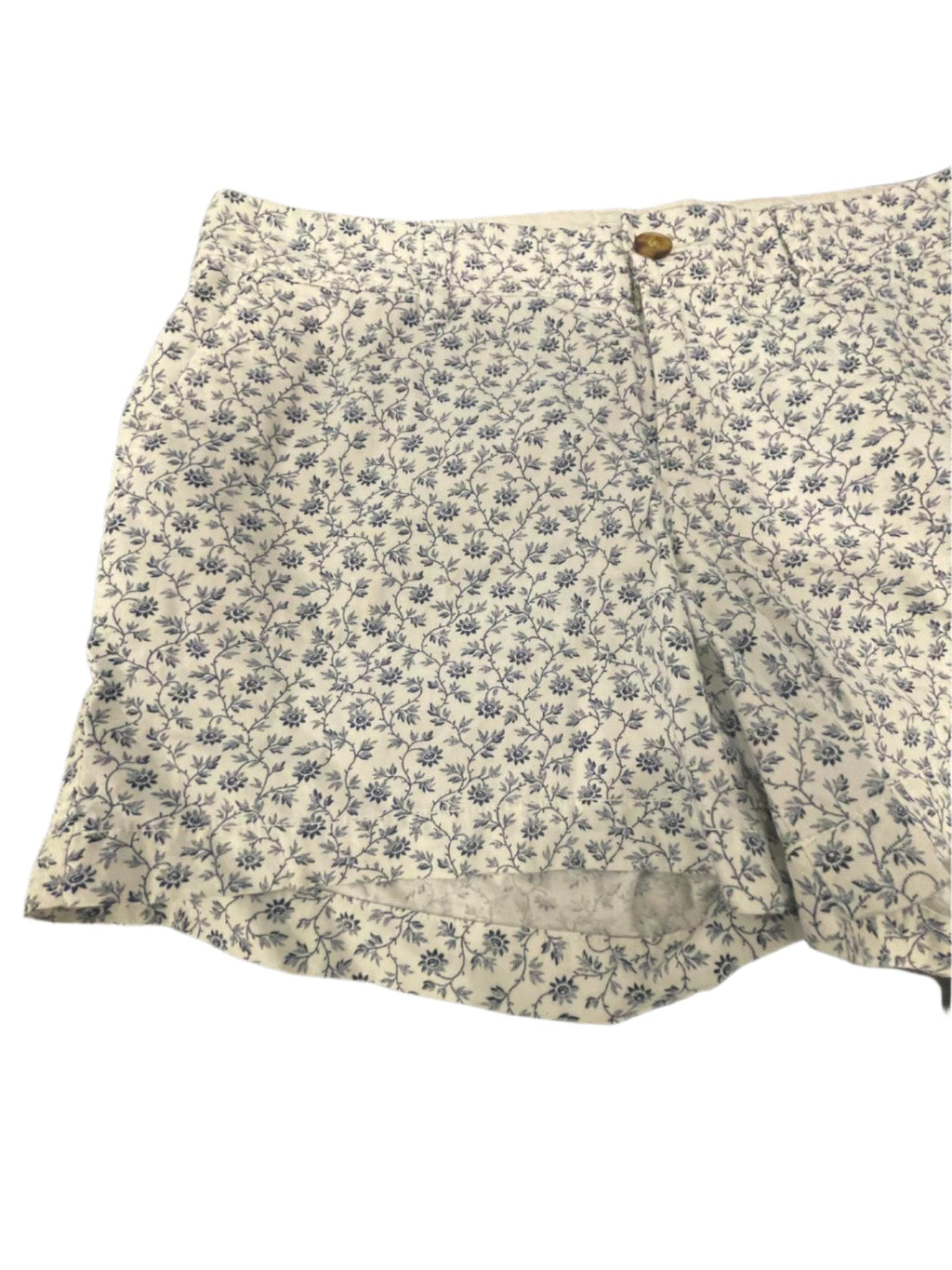 Old Navy Womens Shorts Floral Belt Pockets Summer - Blue - 4 - Very Good - Pic 3