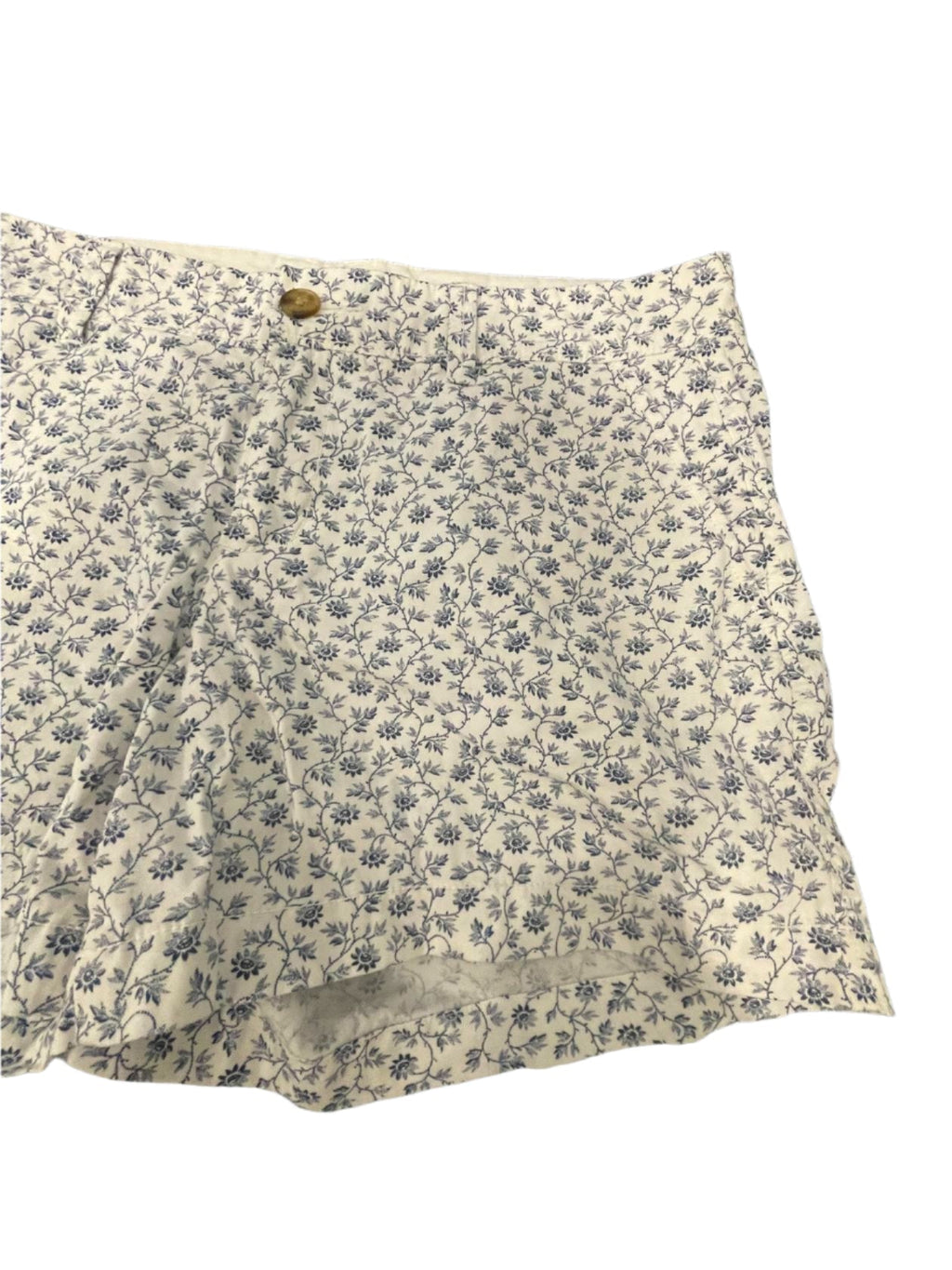 Old Navy Womens Shorts Floral Belt Pockets Summer - Blue - 4 - Very Good - Pic 4