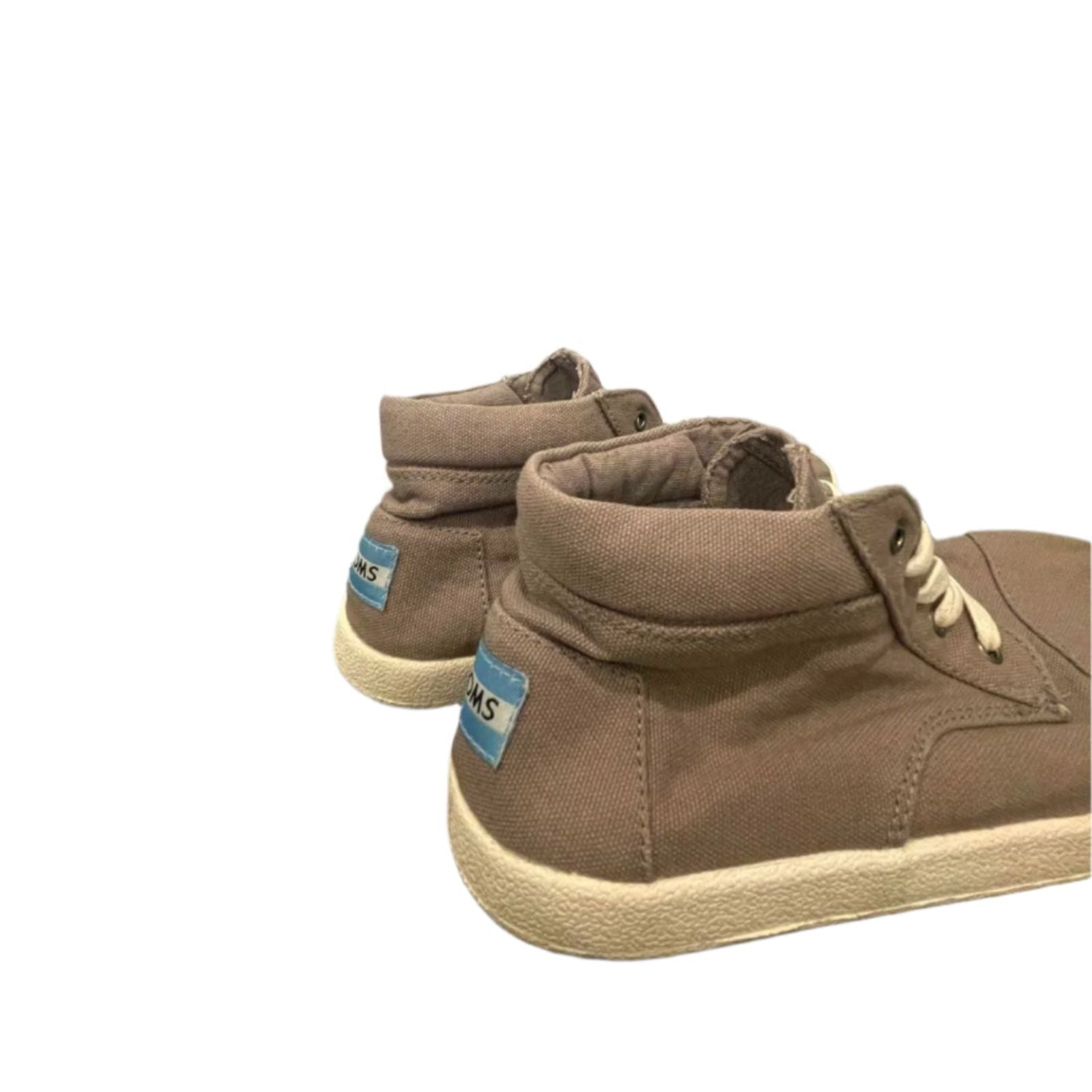 Used TOMS Unisex Sneakers - Lace-up Canvas |Gray | Y3