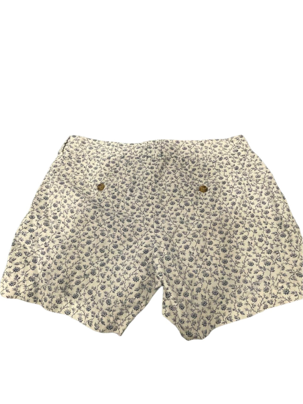 Old Navy Womens Shorts Floral Belt Pockets Summer - Blue - 4 - Very Good - Pic 2