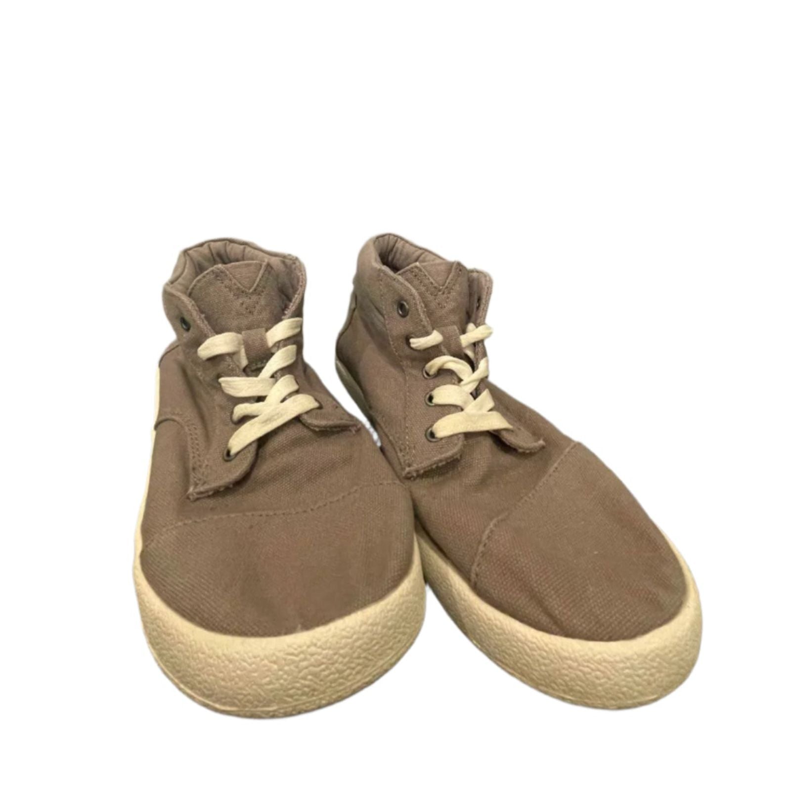Used TOMS Unisex Sneakers - Lace-up Canvas |Gray | Y3