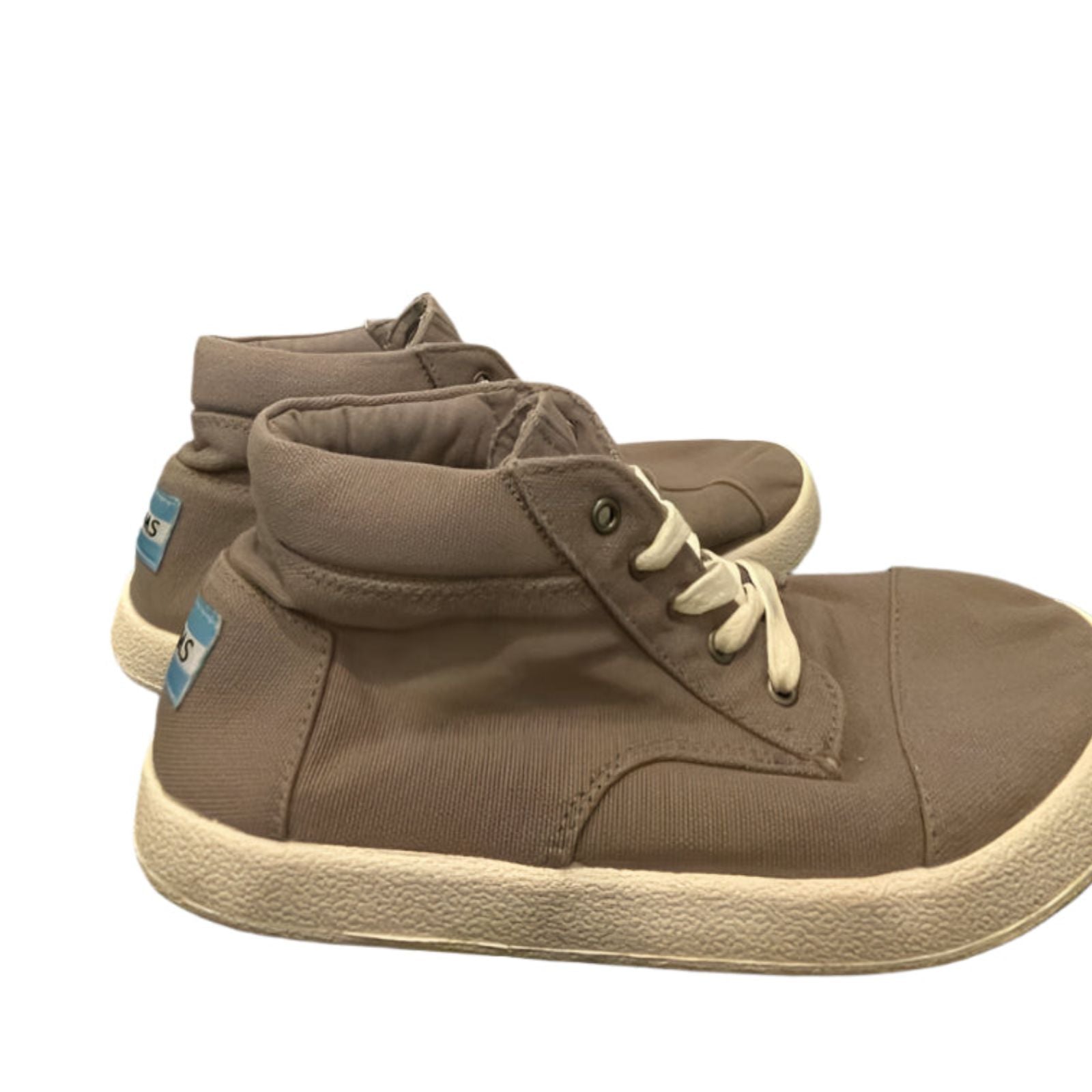 Used TOMS Unisex Sneakers - Lace-up Canvas |Gray | Y3