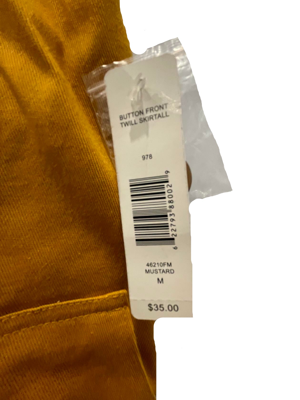 Justify Womens Overall Jumper Dress - Button Front - Yellow - Size Medium - New