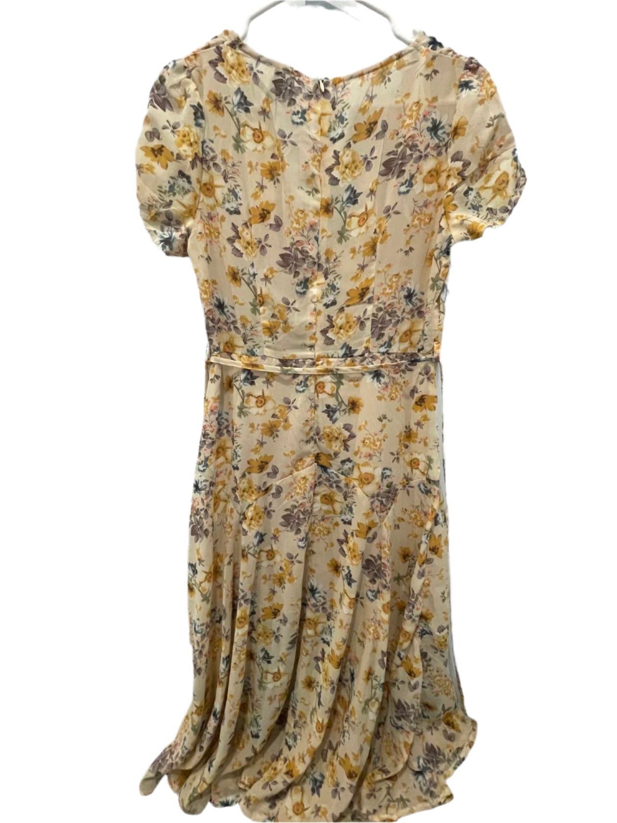 Hello Molly Womens Dress Boho Midi - Beige/Multi-Color - 12 - New - Pic 7
