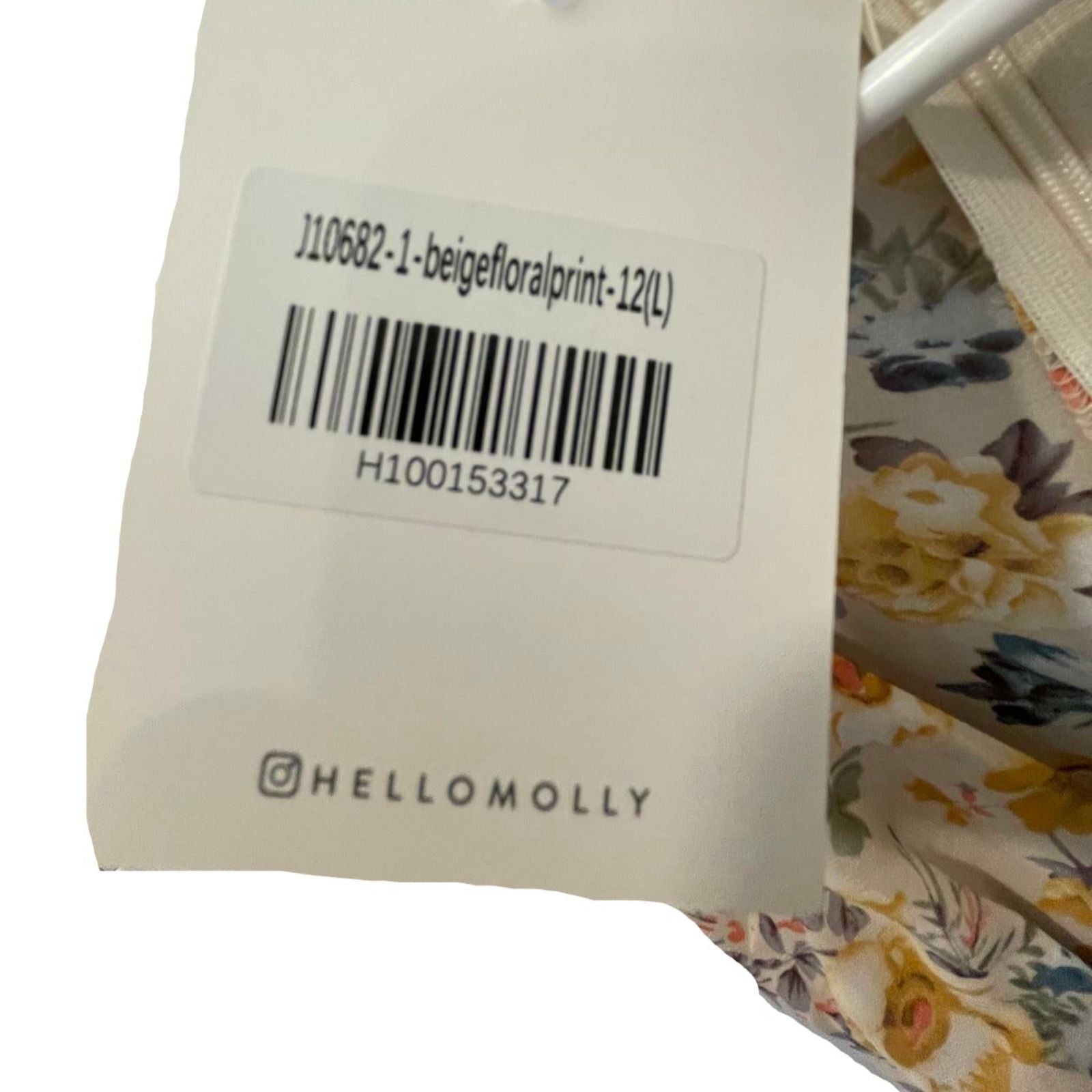 Used Hello Molly Womens Dress - Boho Midi | Beige Multi-Color | Size 12