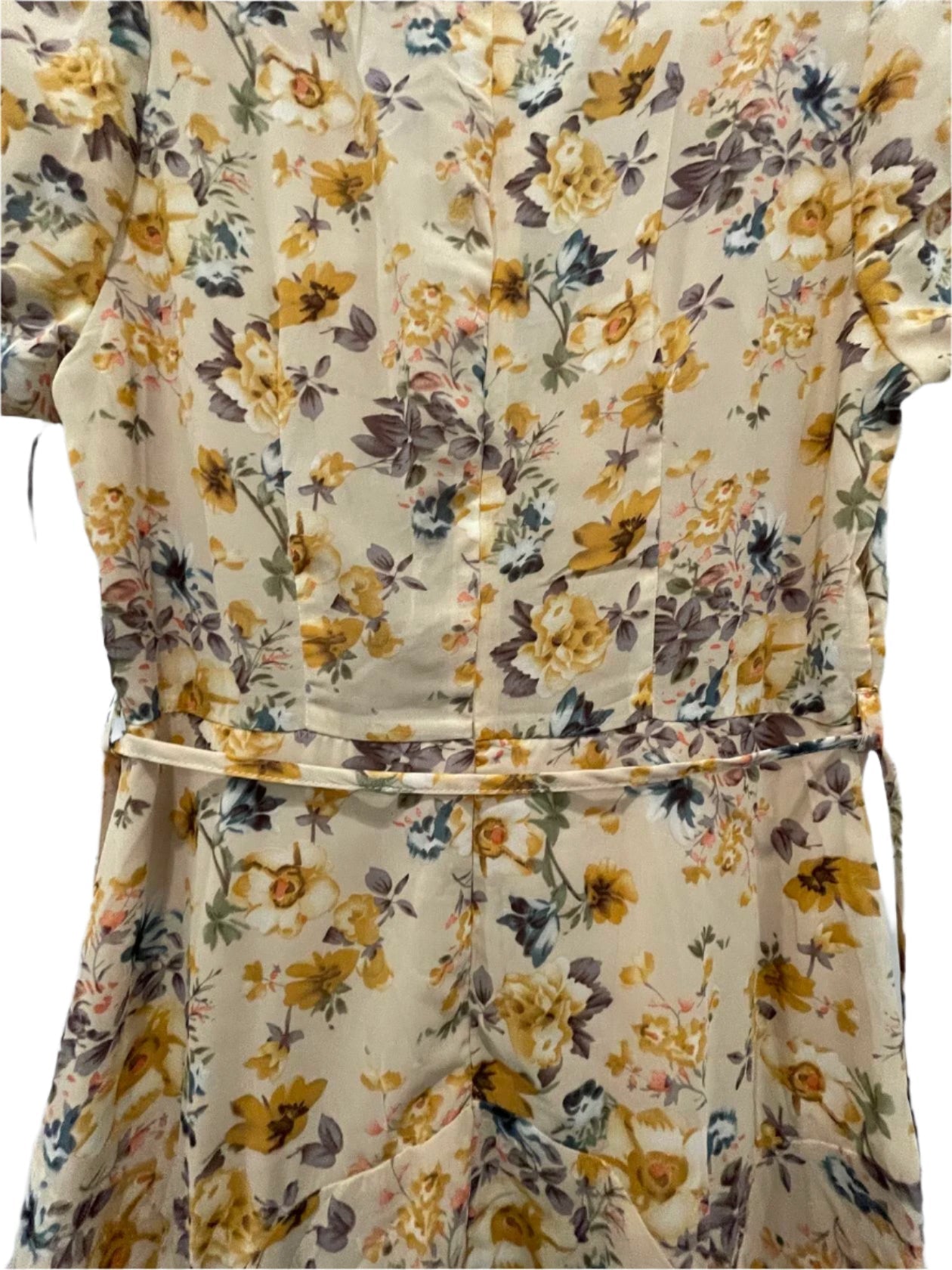 Hello Molly Womens Dress Boho Midi - Beige/Multi-Color - 12 - New - Pic 8